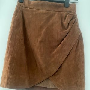 Zadig &Voltaire Cognac Suede Skirt